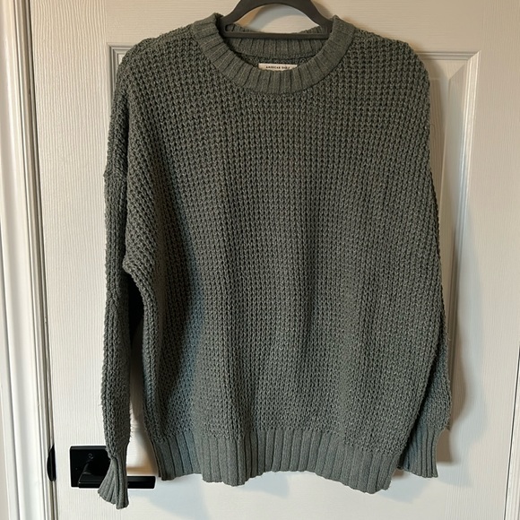 American Eagle Oversized Crew Neck Sweater - Picture 1 of 5